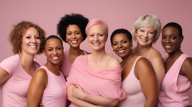 Empowerment in Pink Breast Cancer Awareness-foto's van Pink Heros