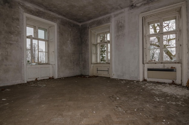 Empty abandoned room