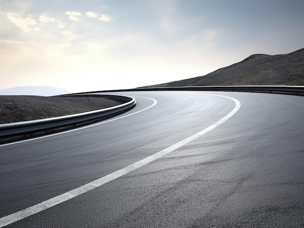 Empty abstract highway road