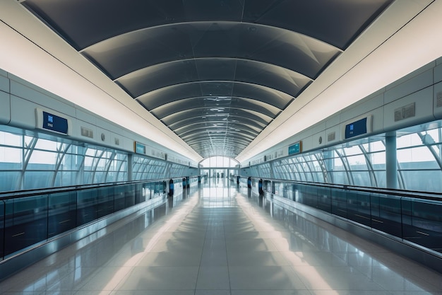 写真 空き空港の内部