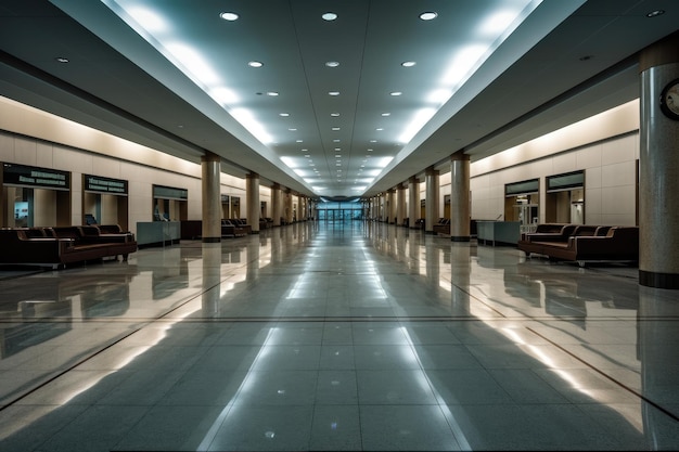 Empty Airport Interior