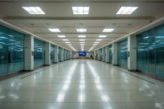 Empty Airport Interior