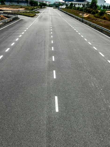 Empty asphalt road surface