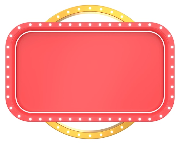 Photo empty banner sign board 3d illustration