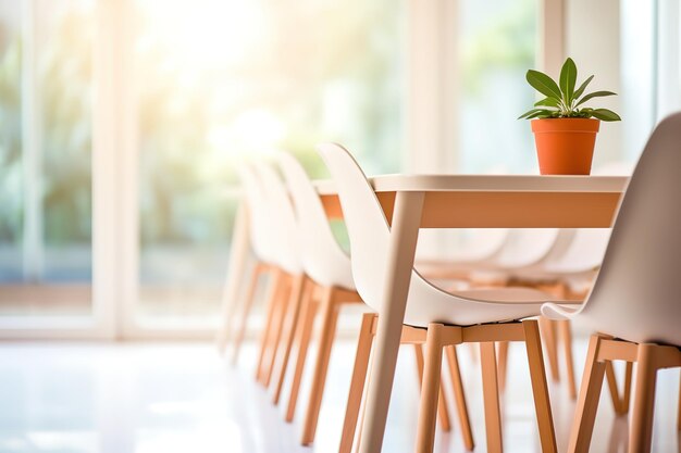 Empty beautiful wood table