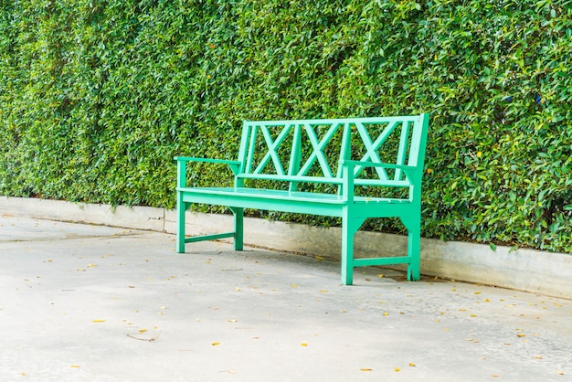 empty bench in park