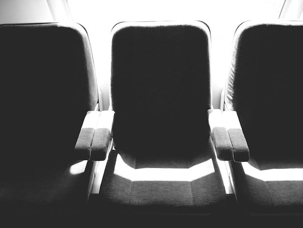 Empty benches in the dark