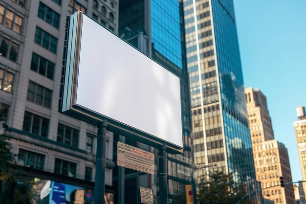 Photo empty billboard in city at daytime