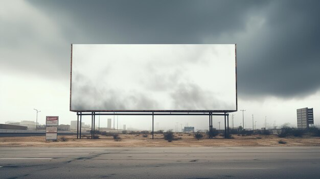 empty billboard mockup