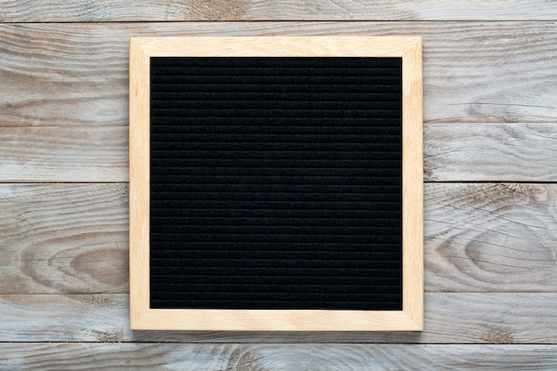 Photo empty black letterboard