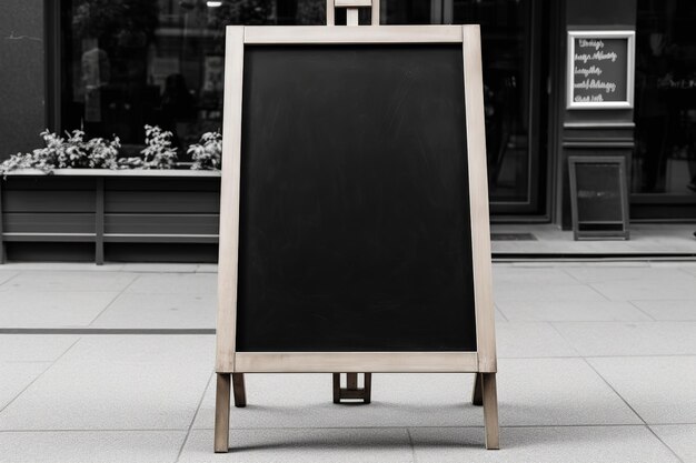 Photo empty blackboard mockup