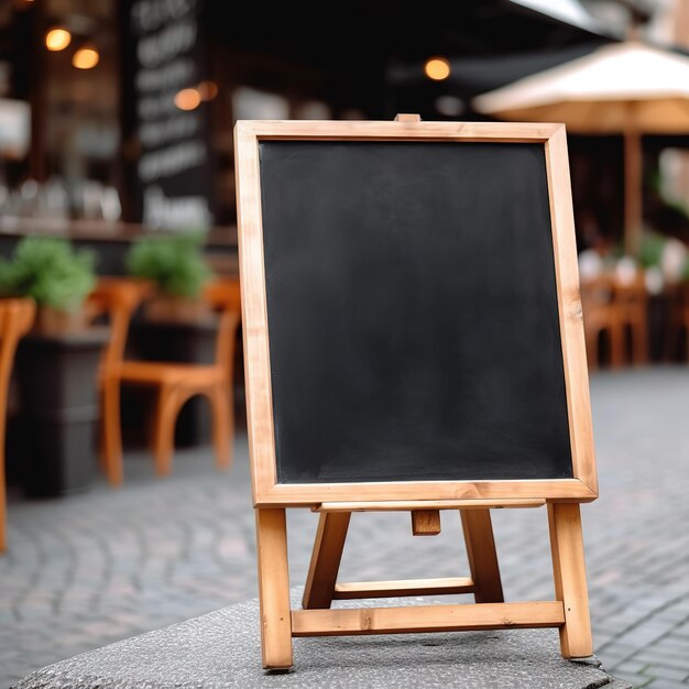 Empty blackboard mockup