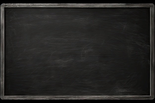 Empty blackboard with chalk marks