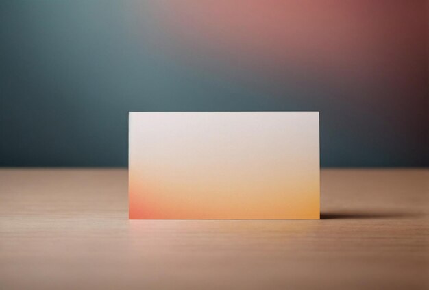 empty blank business card mockup