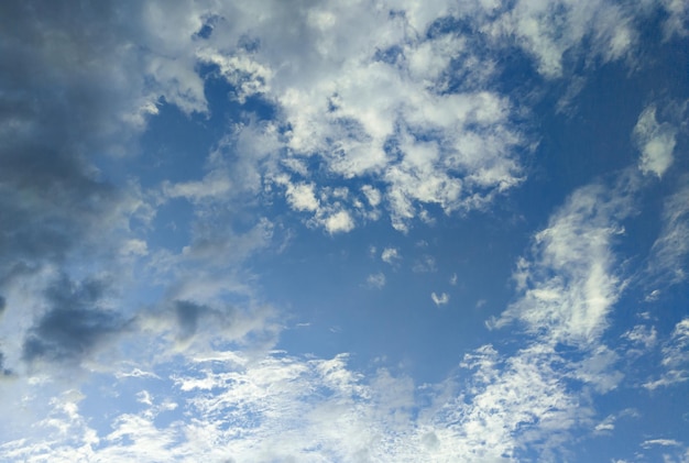 Empty blue sky clear skyline background