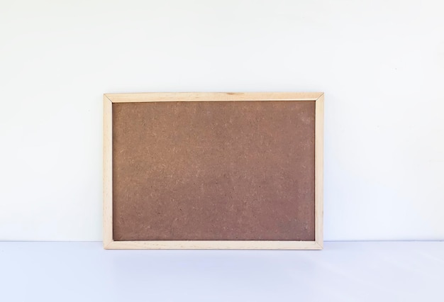 Photo empty board on a white background