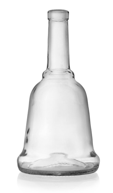 Фото Пустые бутылки ликера, изолированные на белом фоне