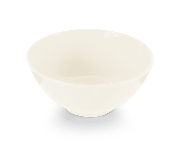 Empty bowl isolated on white background