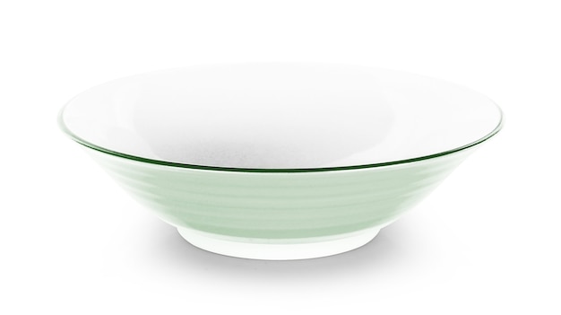 Empty bowl isolated on white background.