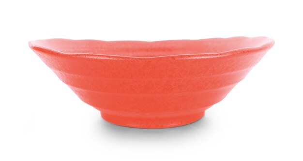 Empty bowl isolated on white background.