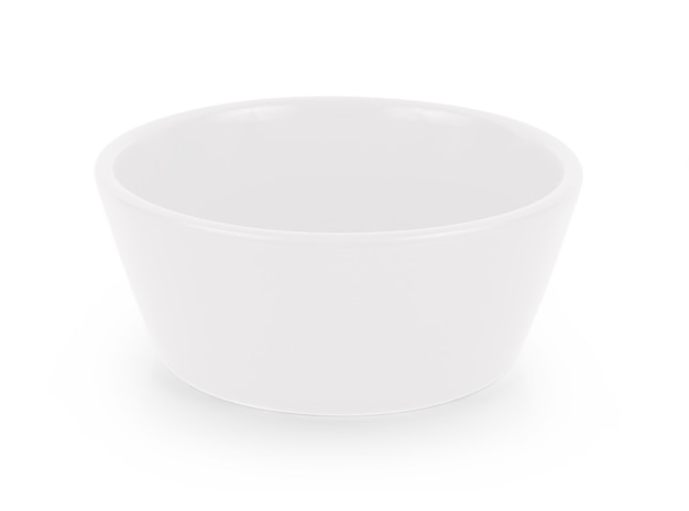 Empty bowl isolated on white