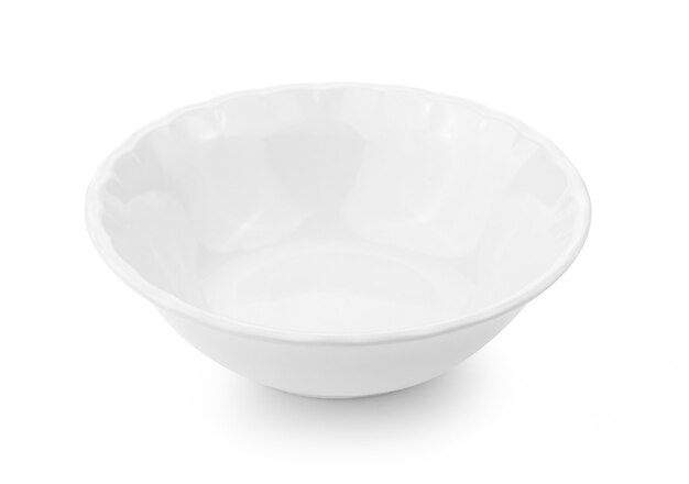 Empty bowl isolated on white