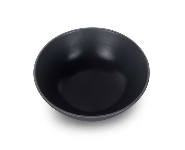 Empty bowl on white background