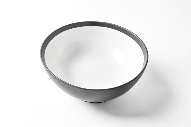 Photo empty bowl with grey rim