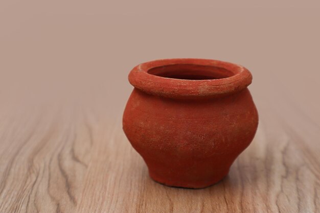 Empty Bowl on wooden background.