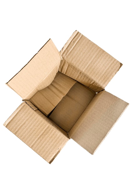 Empty box isolated