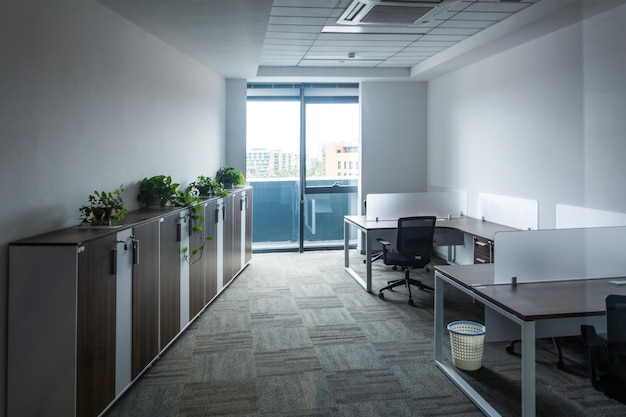 Empty break room at a modern business premises