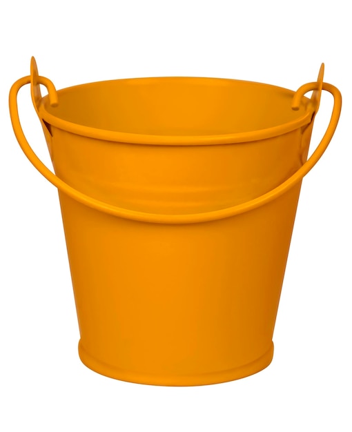 Photo empty bucket orange