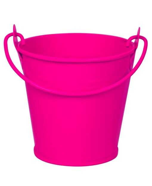 Photo empty bucket pink