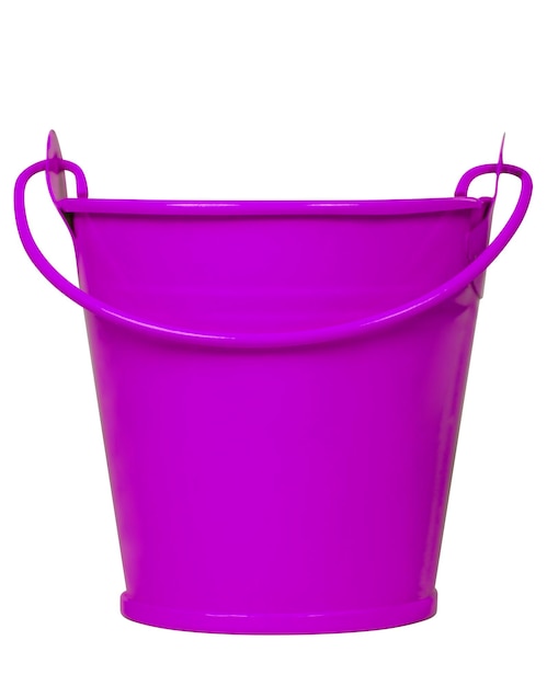 Photo empty bucket violet