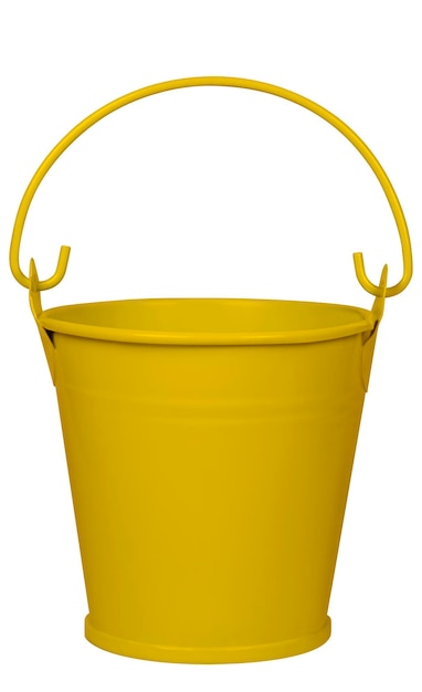 Photo empty bucket yellow