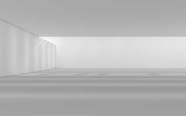 사진 ⁇ 빛 그림자 3d 렌더링 컴퓨터 디지털 드로잉으로 빈 건물 건설