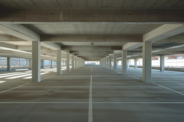 empty car parking garage