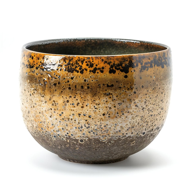 Photo empty ceramic bowl isolated on white background