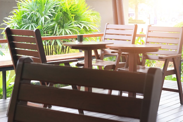 Empty Chair and tables