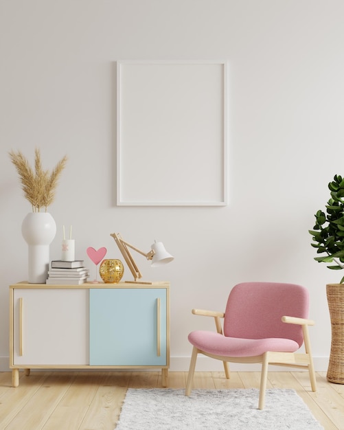 Empty chairs and table against wall at home