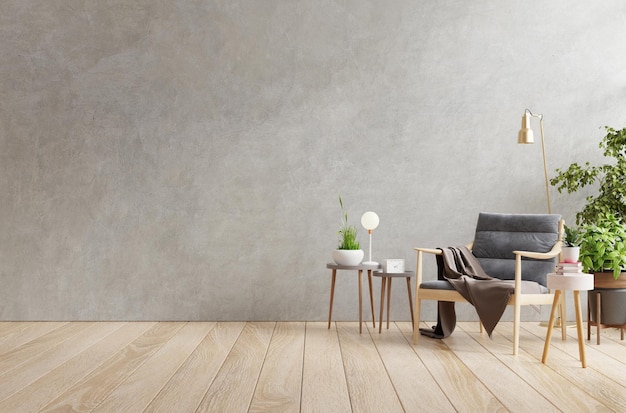 empty chairs and table against wall at home