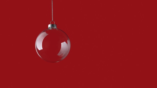 Empty Christmas bauble decoration