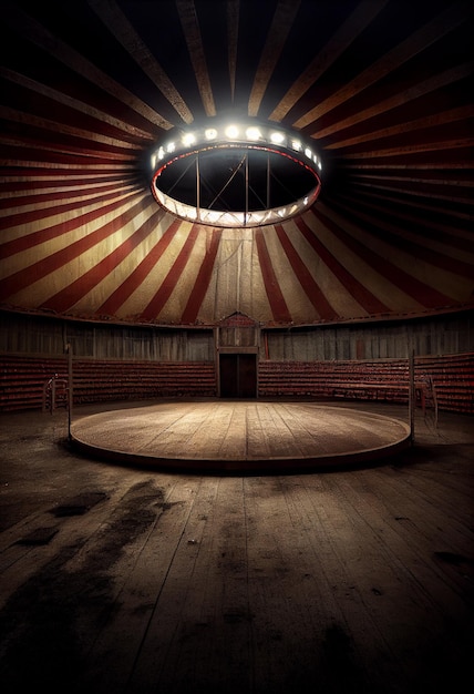 Photo empty circus arena circus performance venue