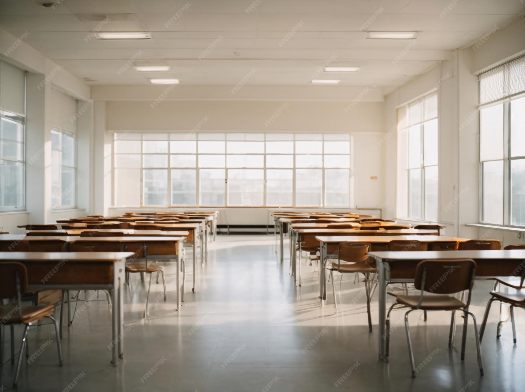 Premium AI Image | Empty Class Room