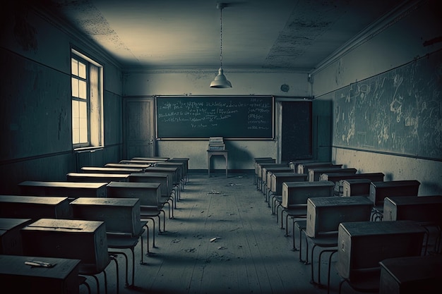 Empty classroom