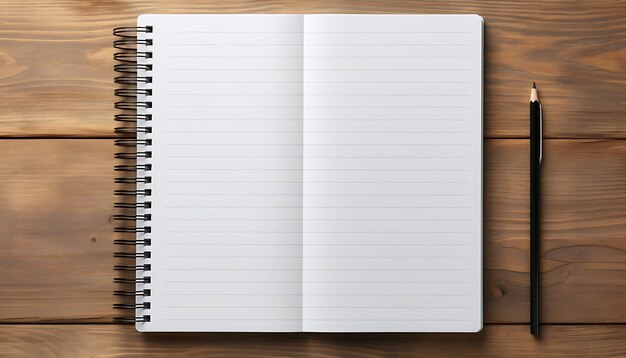 Empty clipboard mock up on wooden Simple white clip board blank