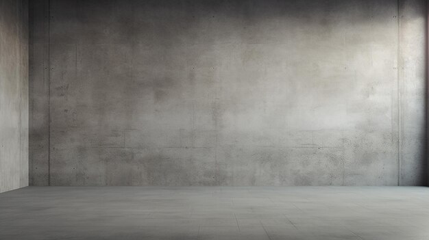 empty concrete wall with sunlight