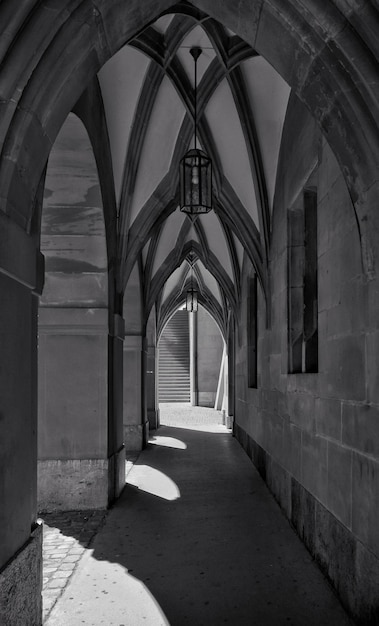 Photo empty corridor of building