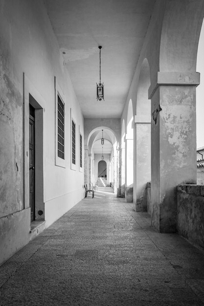 Photo empty corridor of building