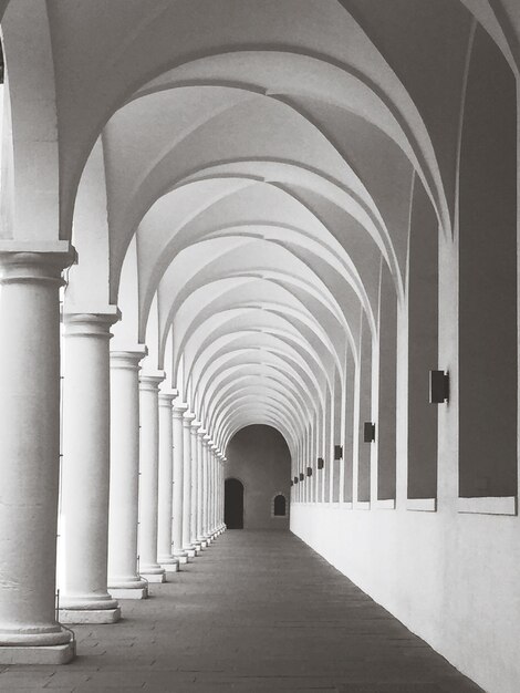 Photo empty corridor of building